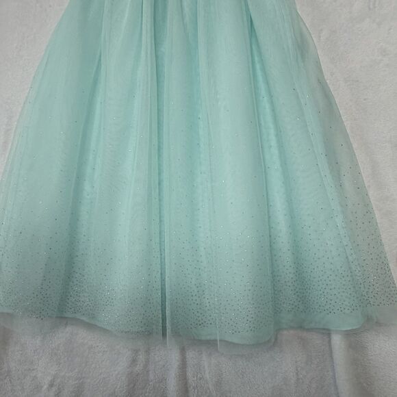 Cat & Jack Mesh Fairy Tulle Skirt Sz L Glitter Sparkle Details Elastic Waistband - Picture 7 of 12